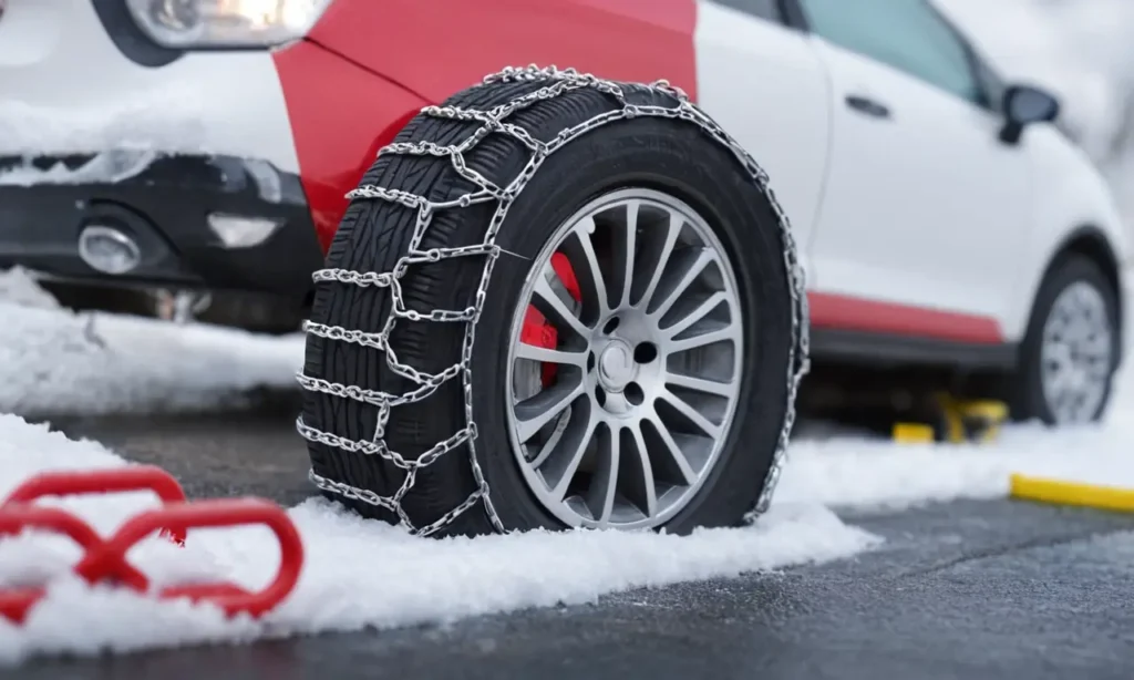 Guía ilustrada de instalación de cadenas en nieve