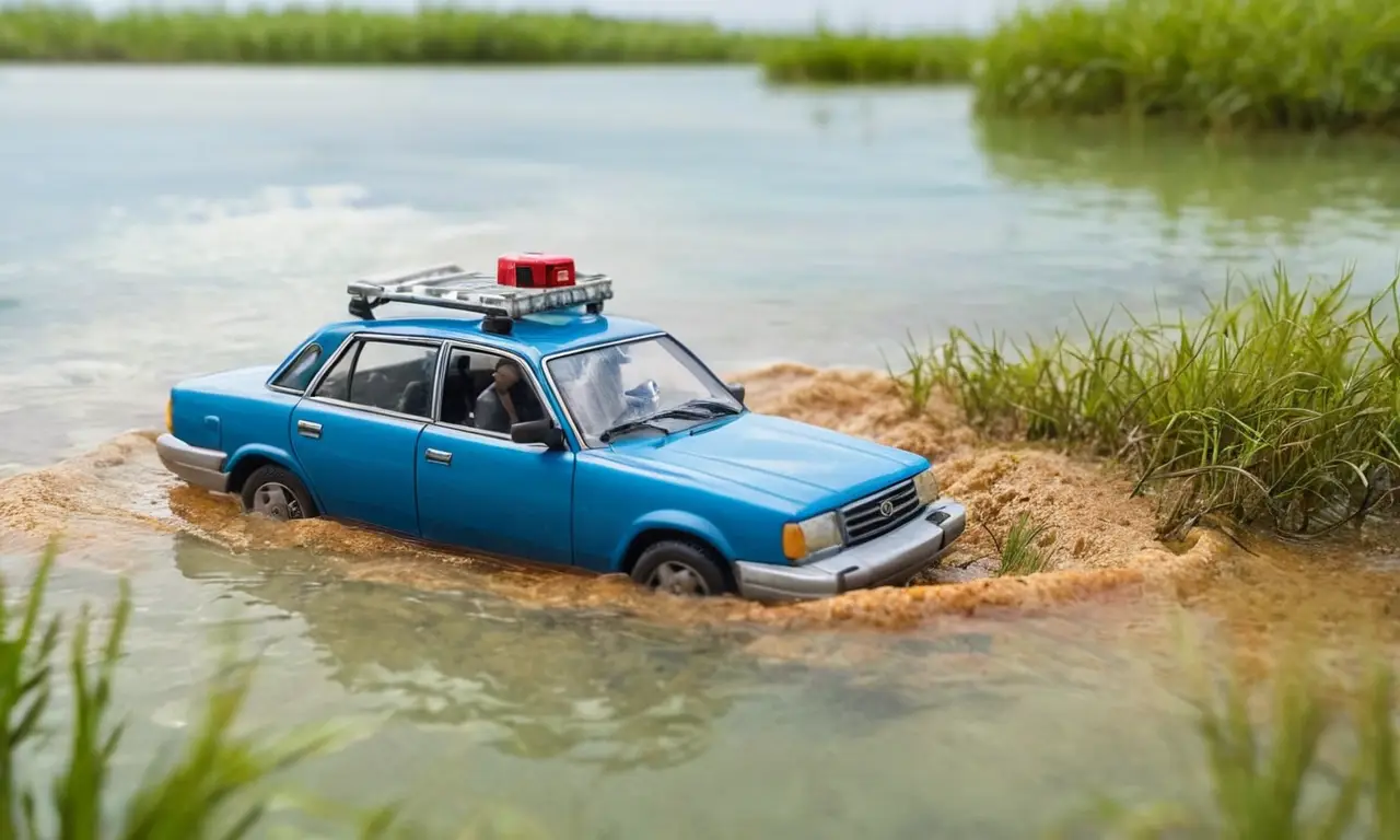 Representa un vehículo sumergido