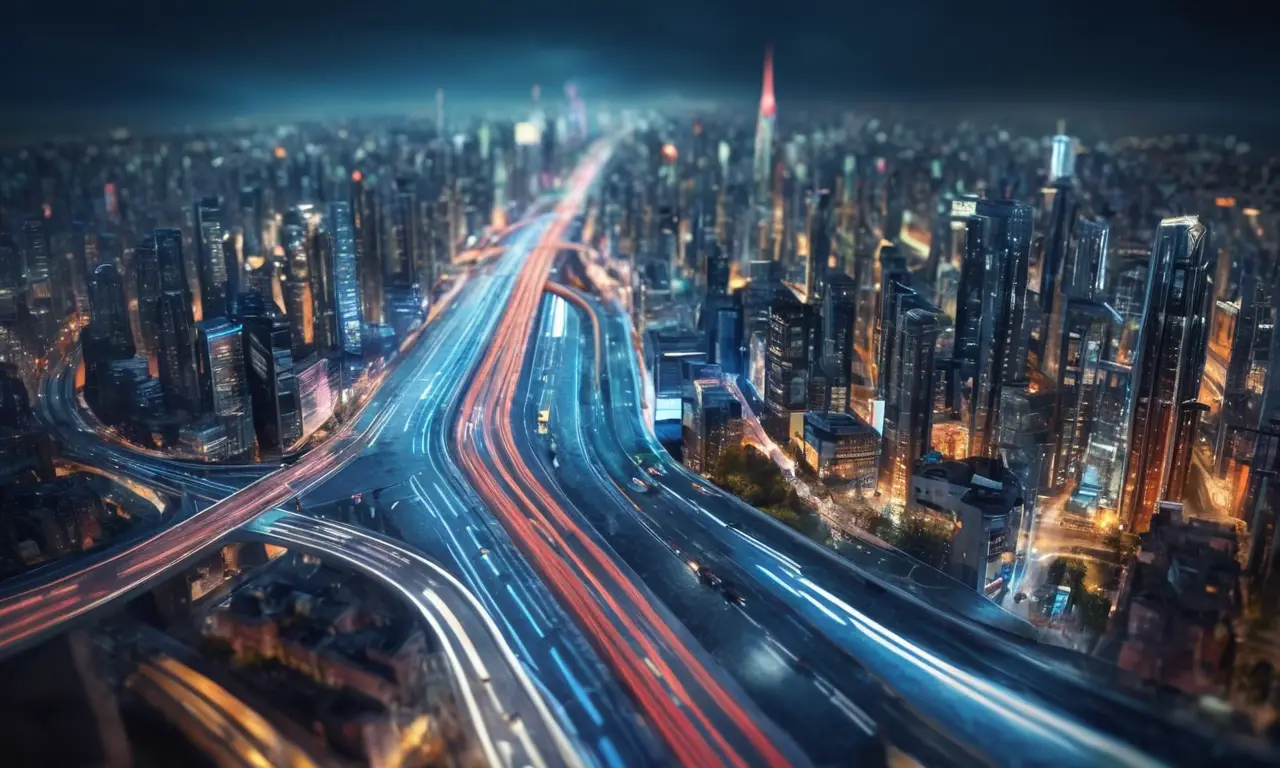 El papel pintado muestra una ciudad futurista con nuevas restricciones