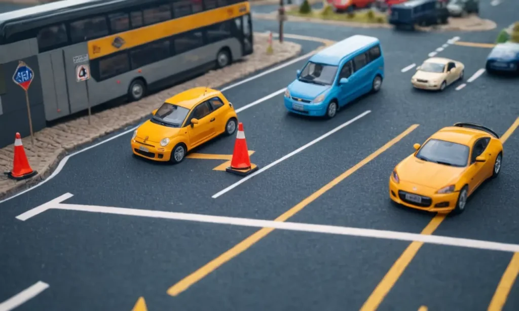 Representa vehículos y precauciones de seguridad