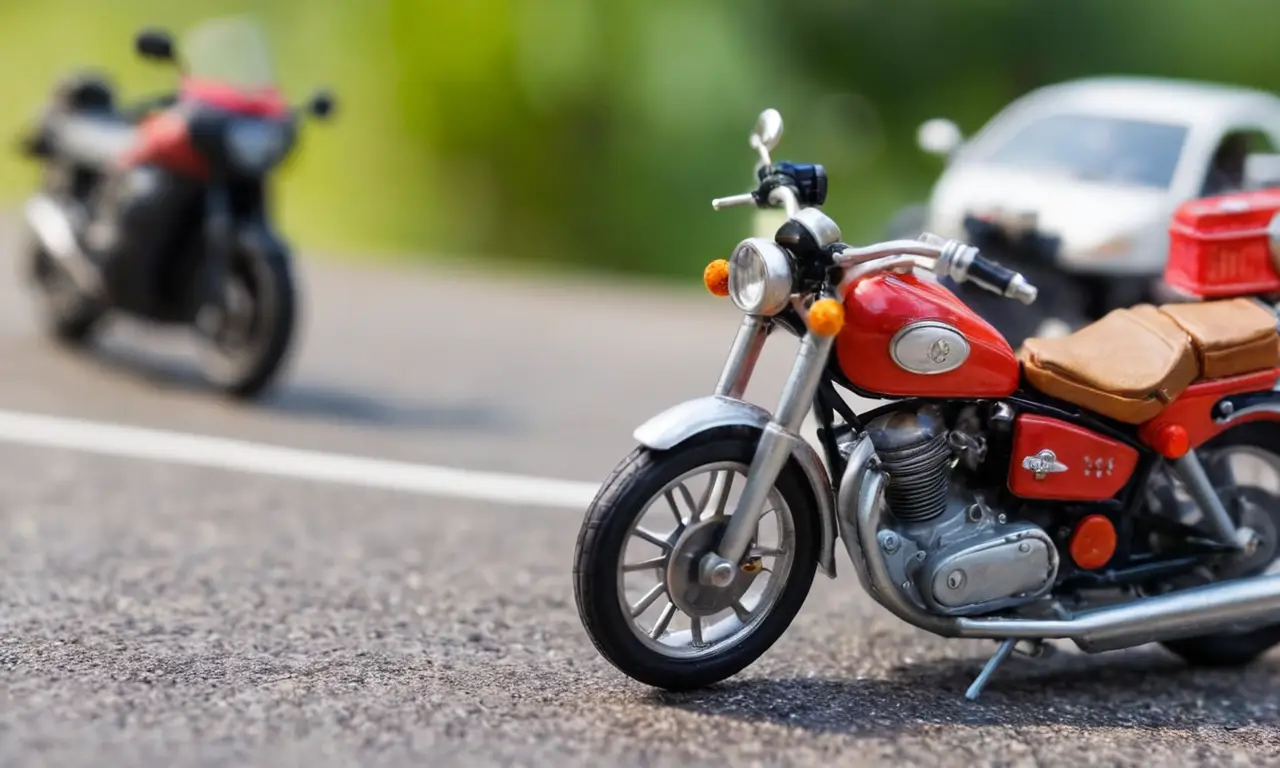 Multifasé de motocicletas con diseño colorido