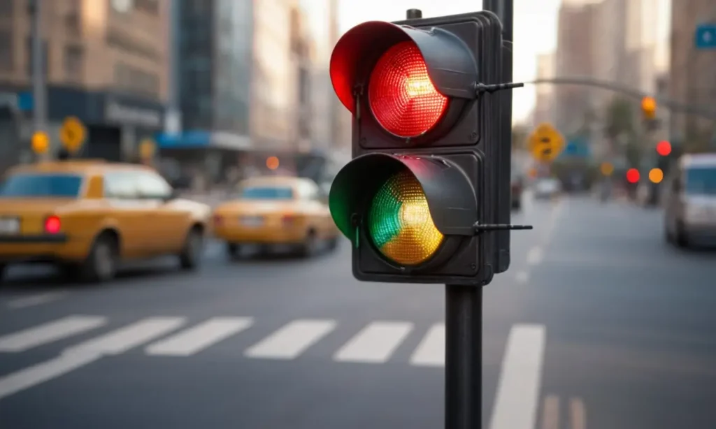 El papel tapiz muestra luces rojas