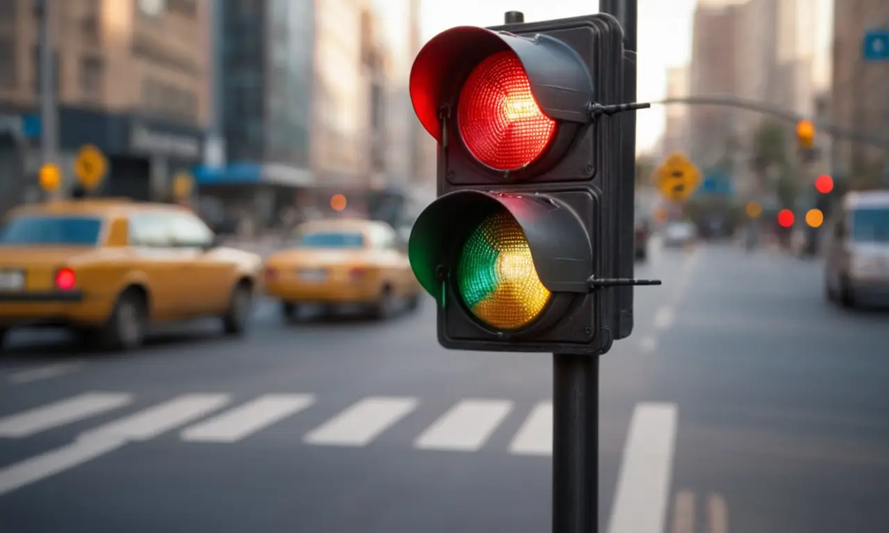 El papel tapiz muestra luces rojas