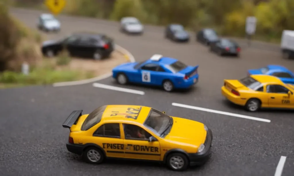 El papel pintado muestra vehículos borrosos