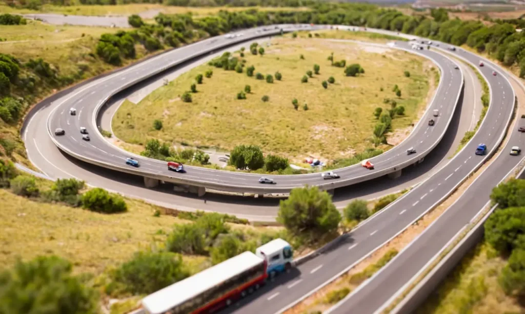 Escenas de carretera españolas detalladas con consejos de seguridad