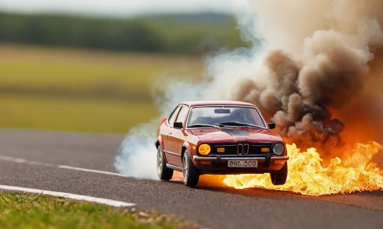 Representa un coche en fuga