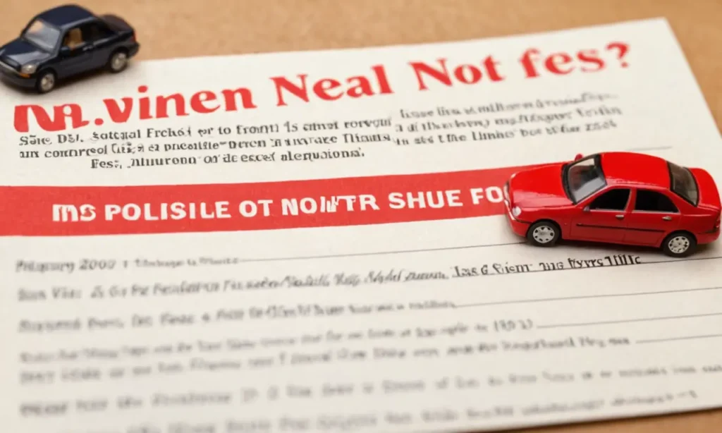 El papel tapiz muestra una notificación legal severa sobre multas por conductores sin seguro