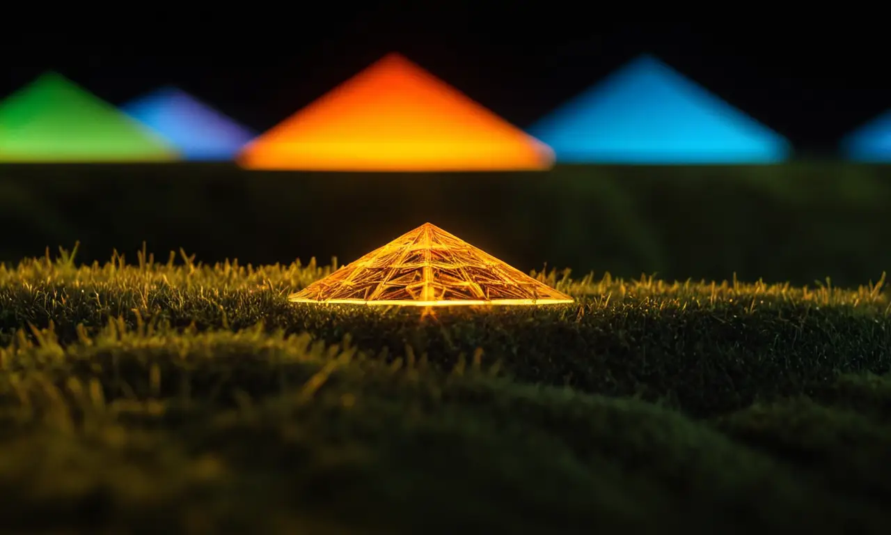 Triángulos geométricos desvanecen