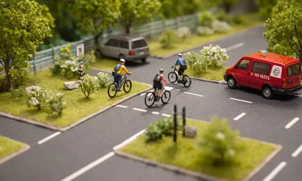 El papel tapiz promueve la seguridad en bicicleta