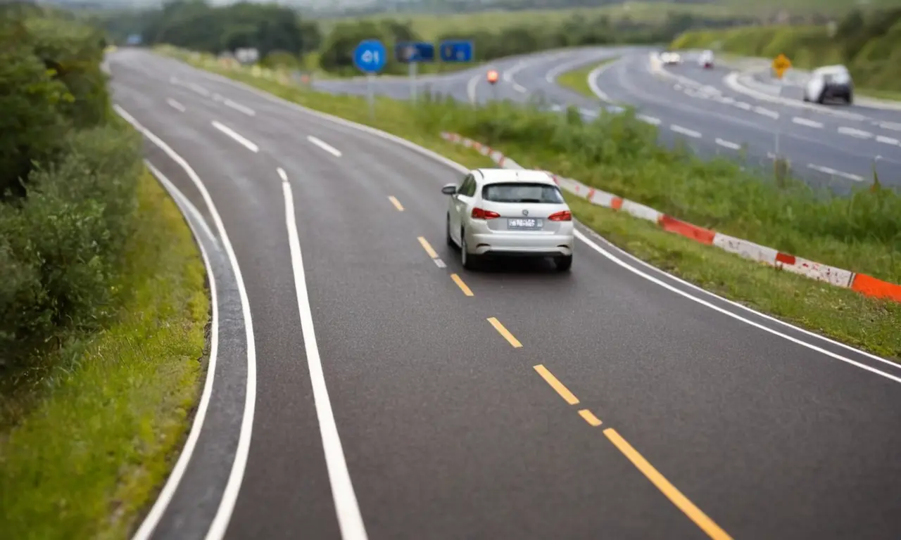 El papel pintado muestra advertencias de conducción peligrosas