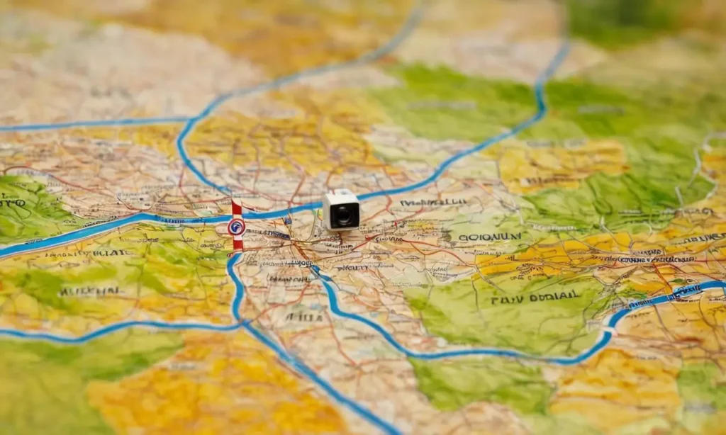 El papel pintado muestra provincias españolas con ubicaciones de cámaras de tráfico y multas altas