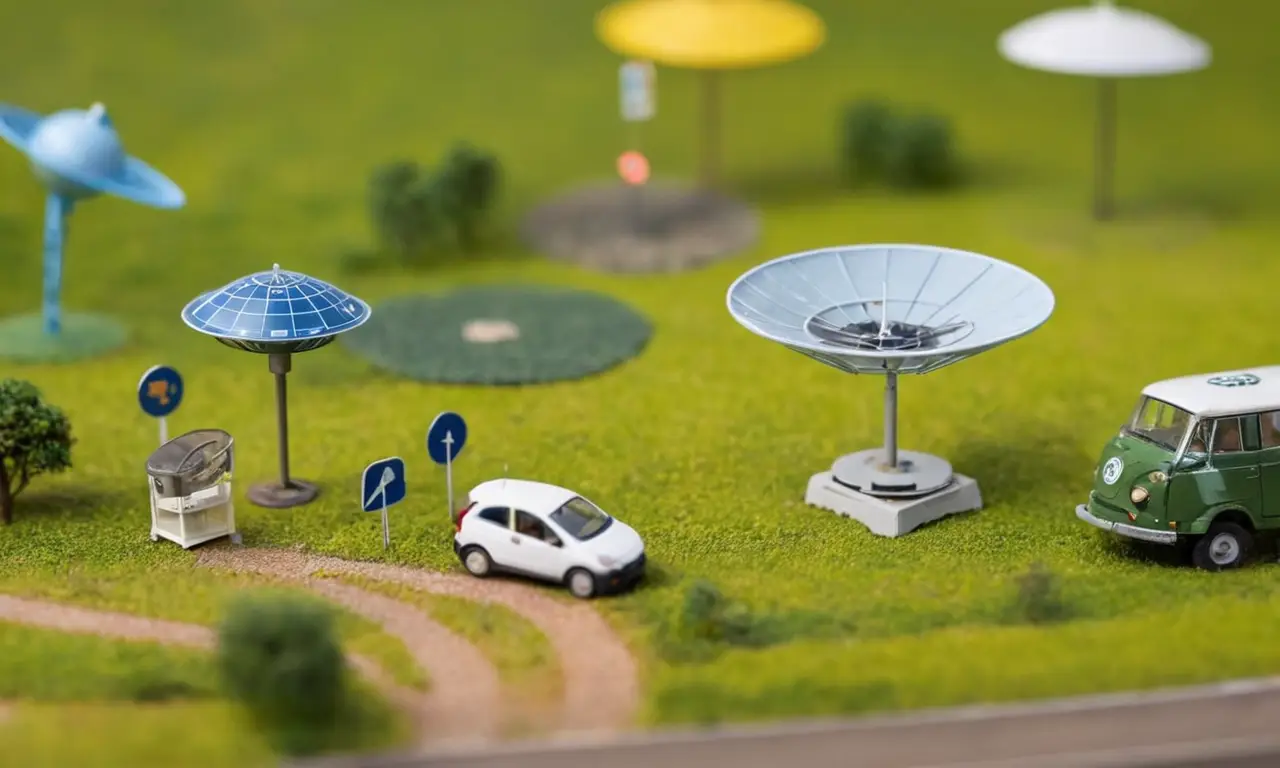 Vinilos muestran iconos de radar frente a símbolos educativos