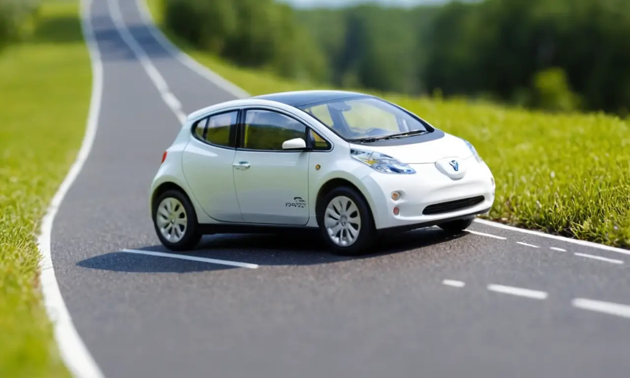 Comparación moderna de diseño eléctrico con escenas de carretera tradicionales