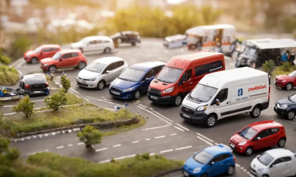 Fondos de pared muestran seguros de vehículos comerciales