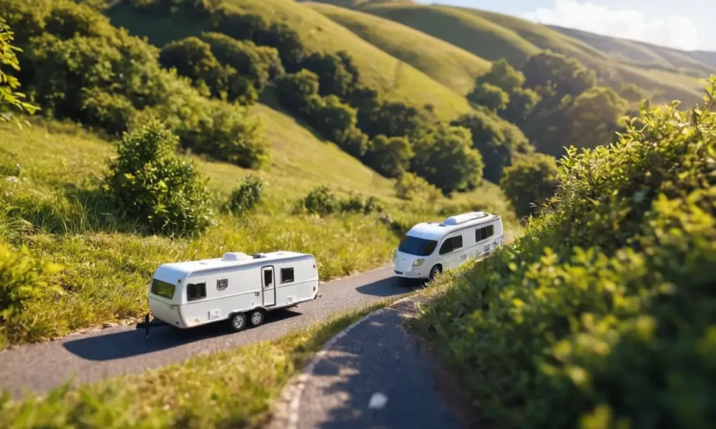 Patrones de pared detallados muestran un viaje en remolque