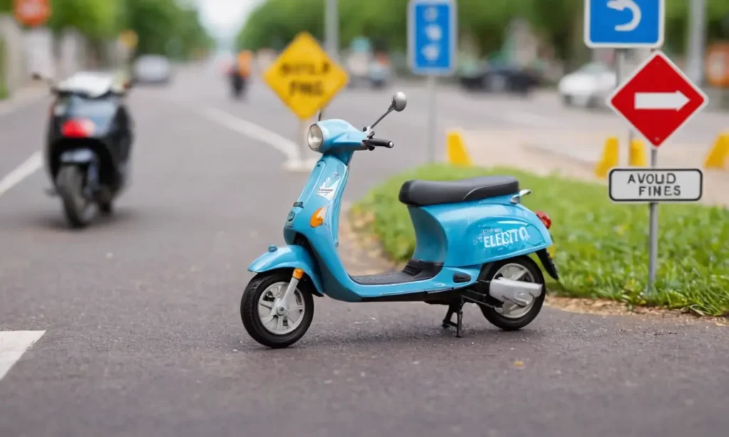 El papel pintado muestra un scooter eléctrico sonriente