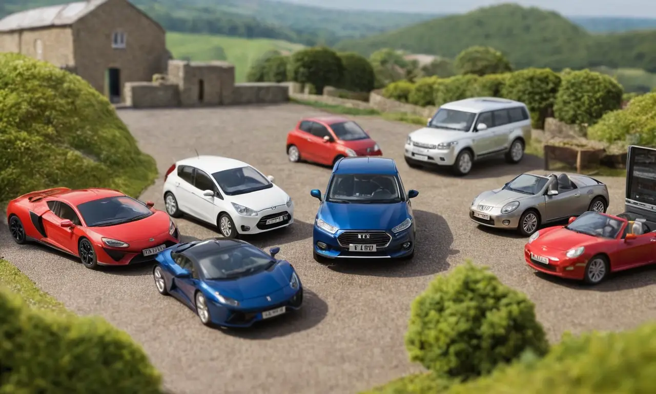 El papel pintado muestra un coche