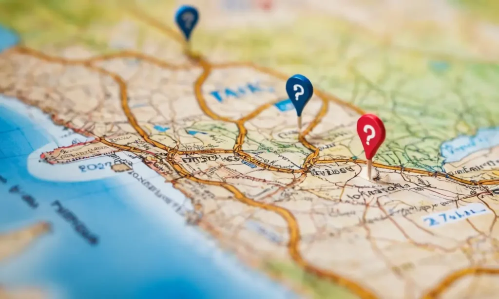 El papel muestra complejidades fiscales para expatriados con mapas intrincados y símbolos legales