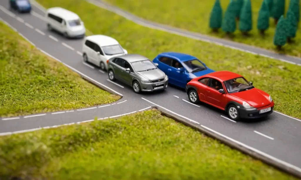 Papel pintado ilustrativo advierte sobre riesgos y peligros en carreteras