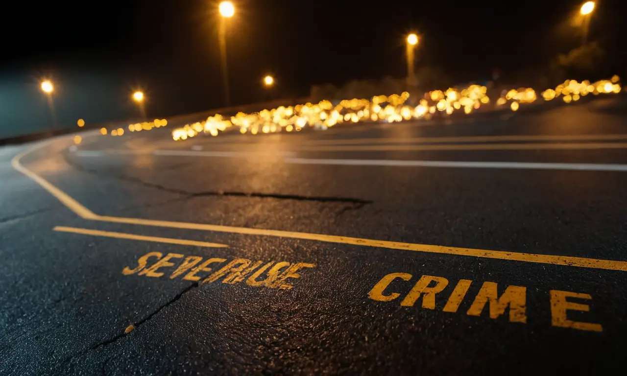 Un peligroso camino anuncia un grave delito