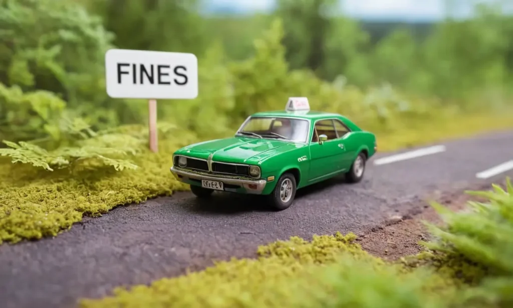 El papel pintado muestra un coche verde