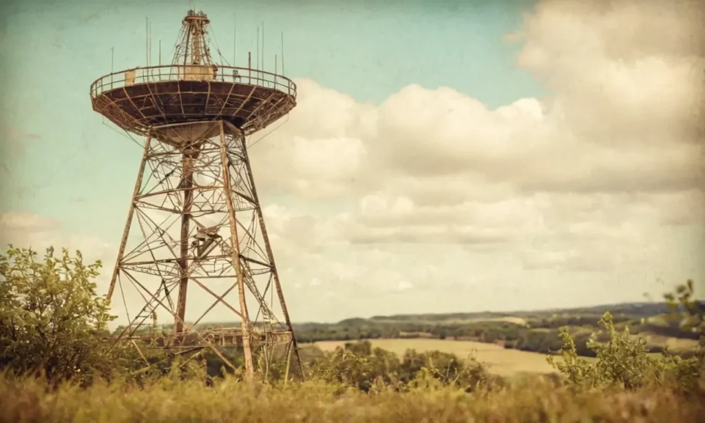 Dibujos de torre de radar francés antiguos