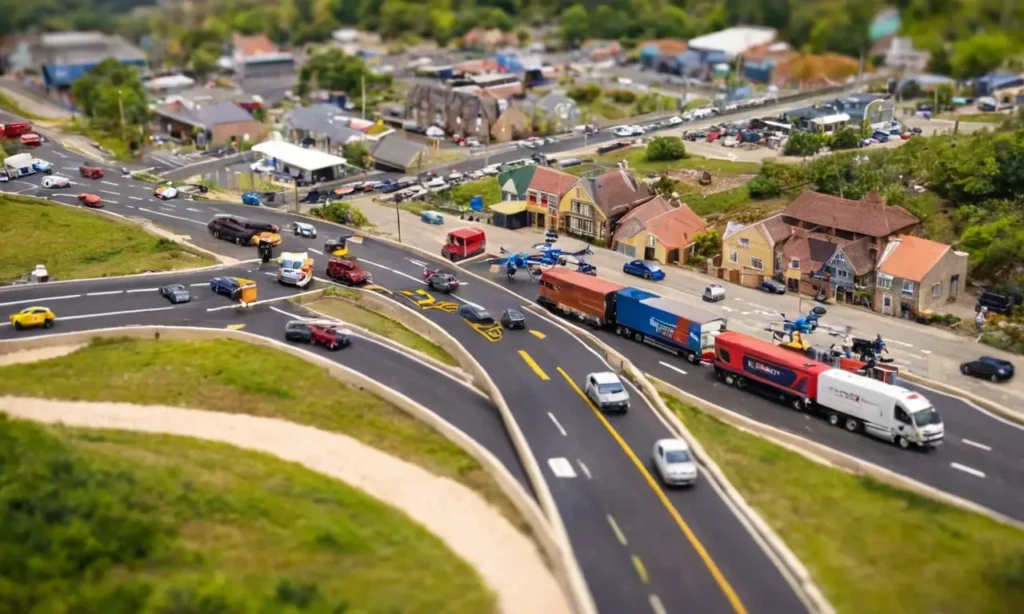 Control digital de drones y tráfico