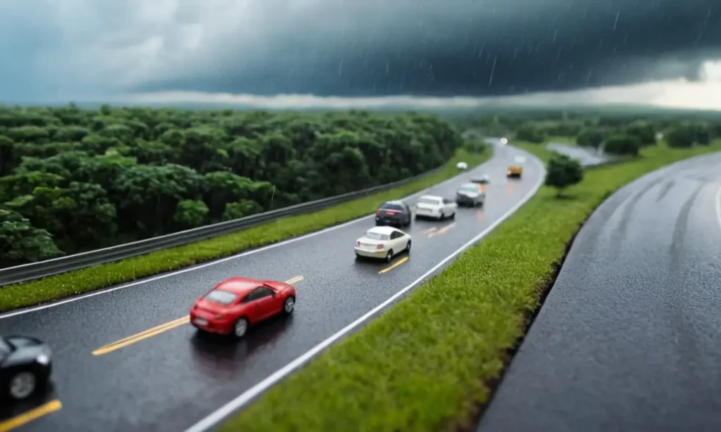 Muestra consejos cruciales para conducir en tormenta
