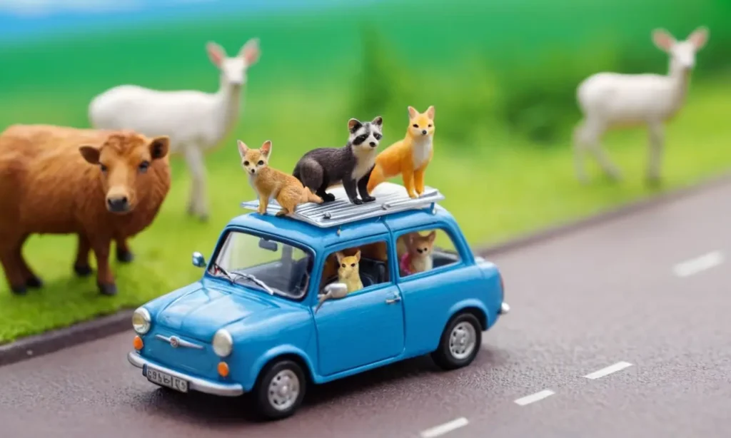 Un diseño de pared alegre con animales felices