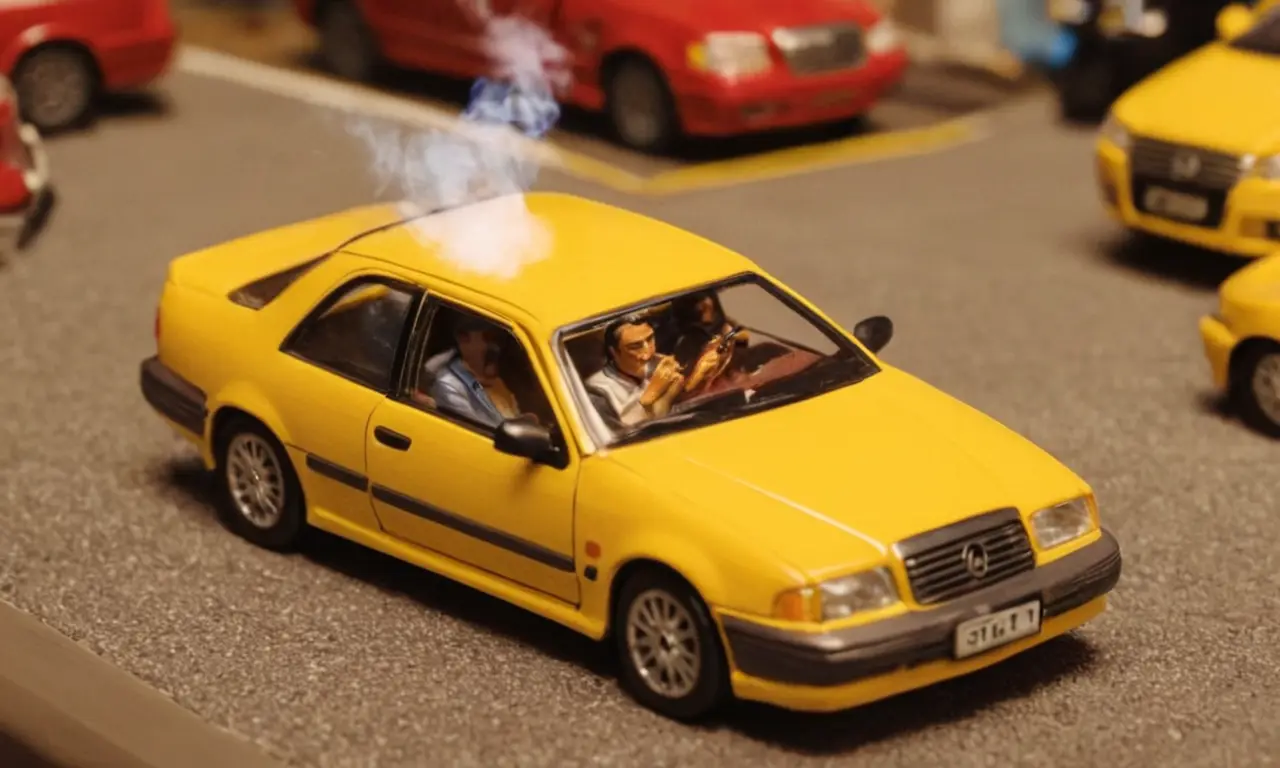 Representa un interior de automóvil
