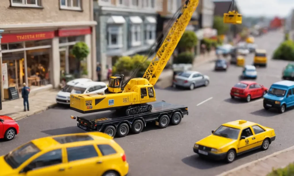 El papel pintado muestra grúas