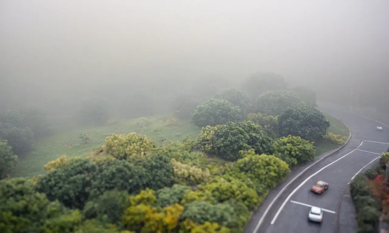 Clima brumoso y atmosférico requiere precaución