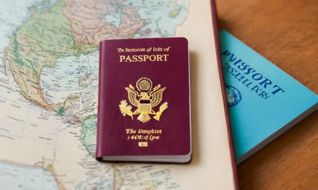 El papel tapiz muestra un pasaporte