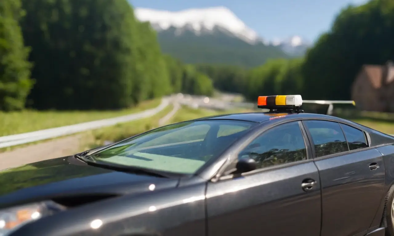 El papel pintado muestra un parabrisas