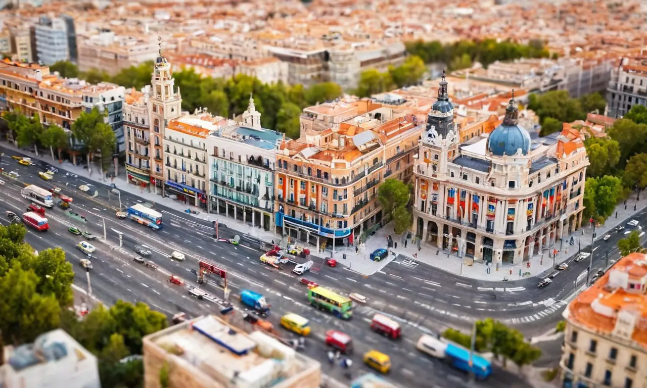 Imágenes ciclistas vibrantes en Madrid